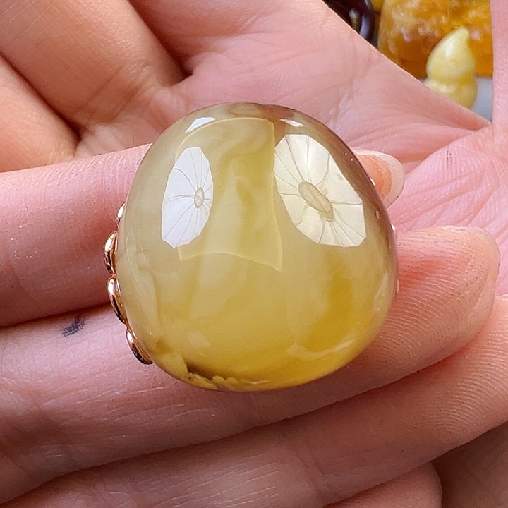 蜜蜡颈饰未镶嵌蜜蜡