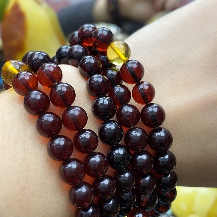 琥珀手链未镶嵌手链