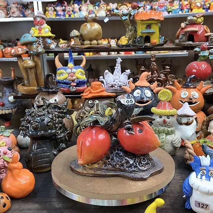 摆件直播间手工陶瓷摆件105