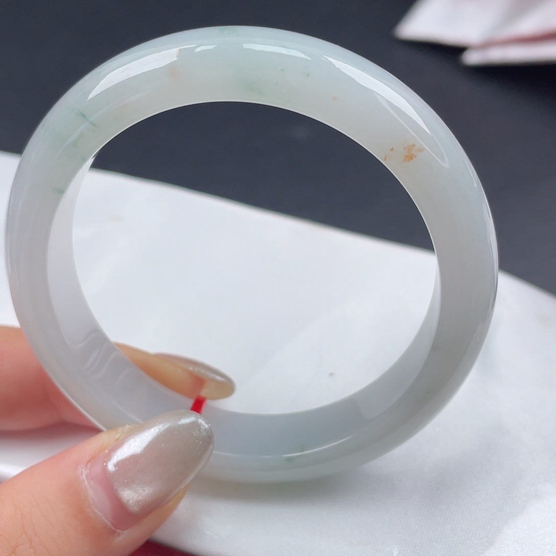 翡翠未镶嵌手镯54圈口