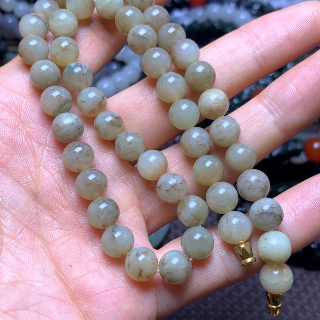 和田玉未镶嵌手串