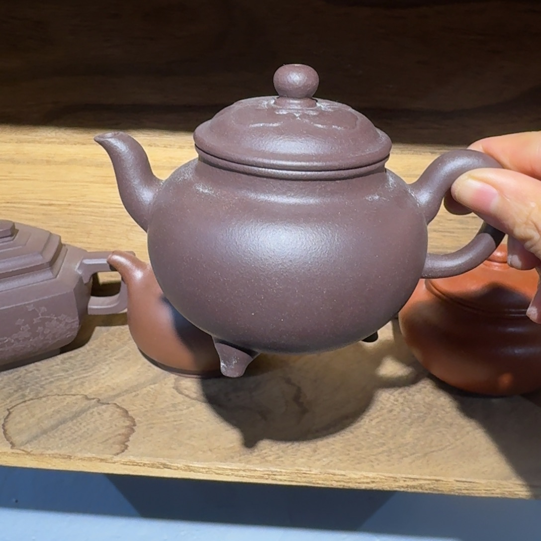 紫泥茶壶天青200毫升微瑕