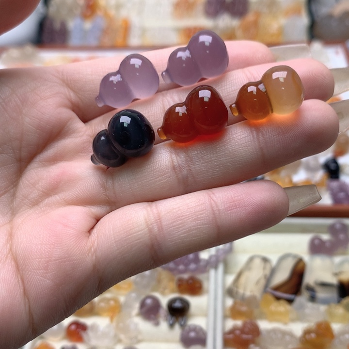 玛瑙/玉髓未镶嵌玛瑙葫芦