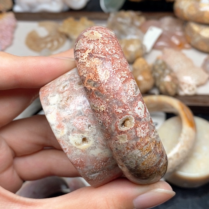 硅化珊瑚（珊瑚玉）手镯未镶嵌53