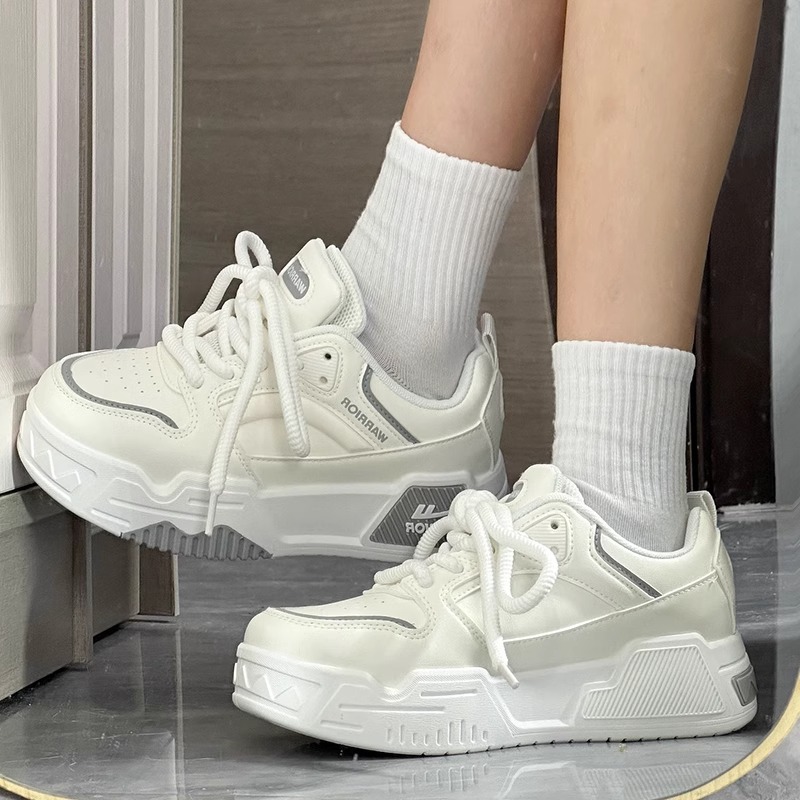 回力板鞋男女2025春秋季新款百搭厚底运动轻便休闲情侣小白鞋学生