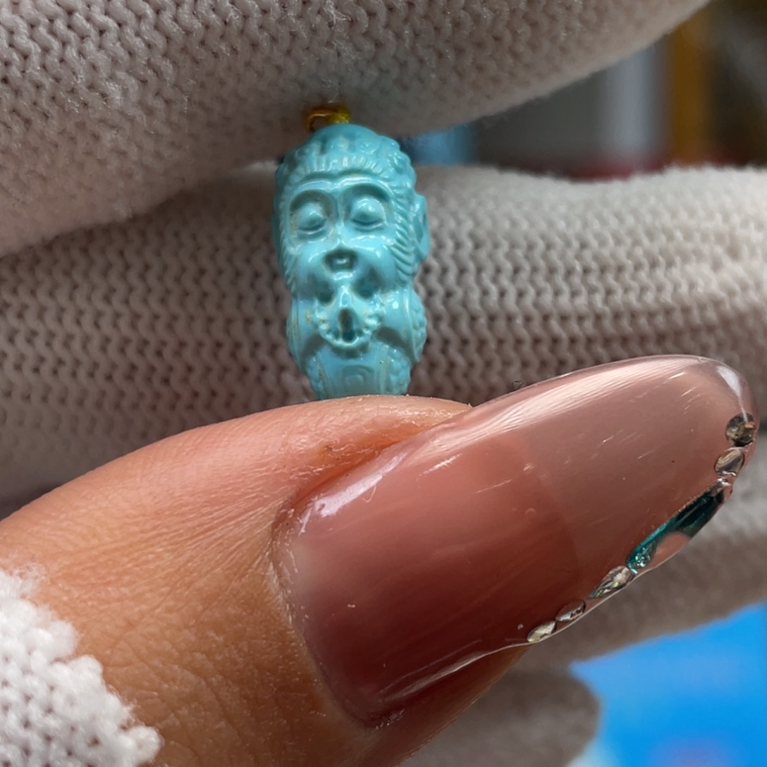 绿松石未镶嵌挂件