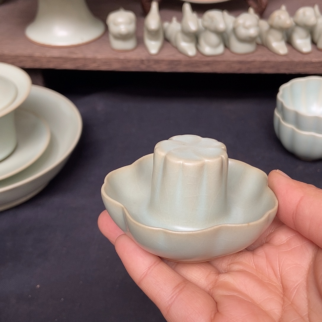 盖置原矿复古釉汝瓷