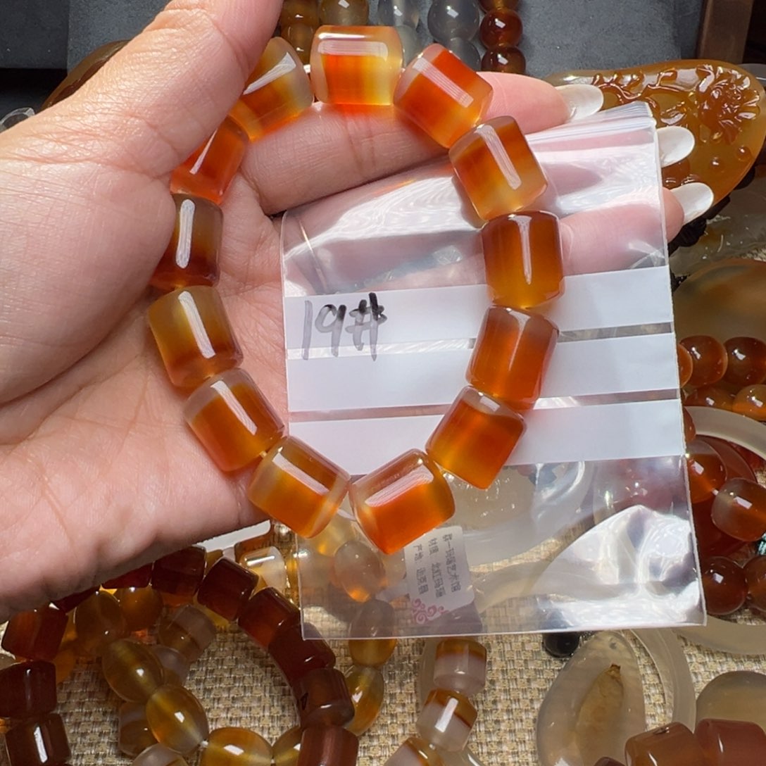 玛瑙/玉髓合金颈饰凉*热19
