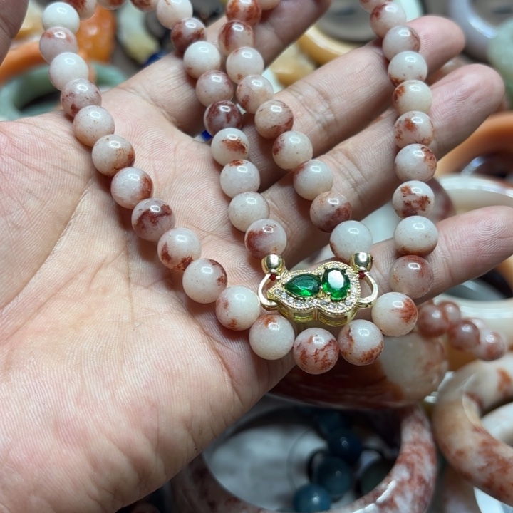 蓝***色石英质玉未镶嵌手镯