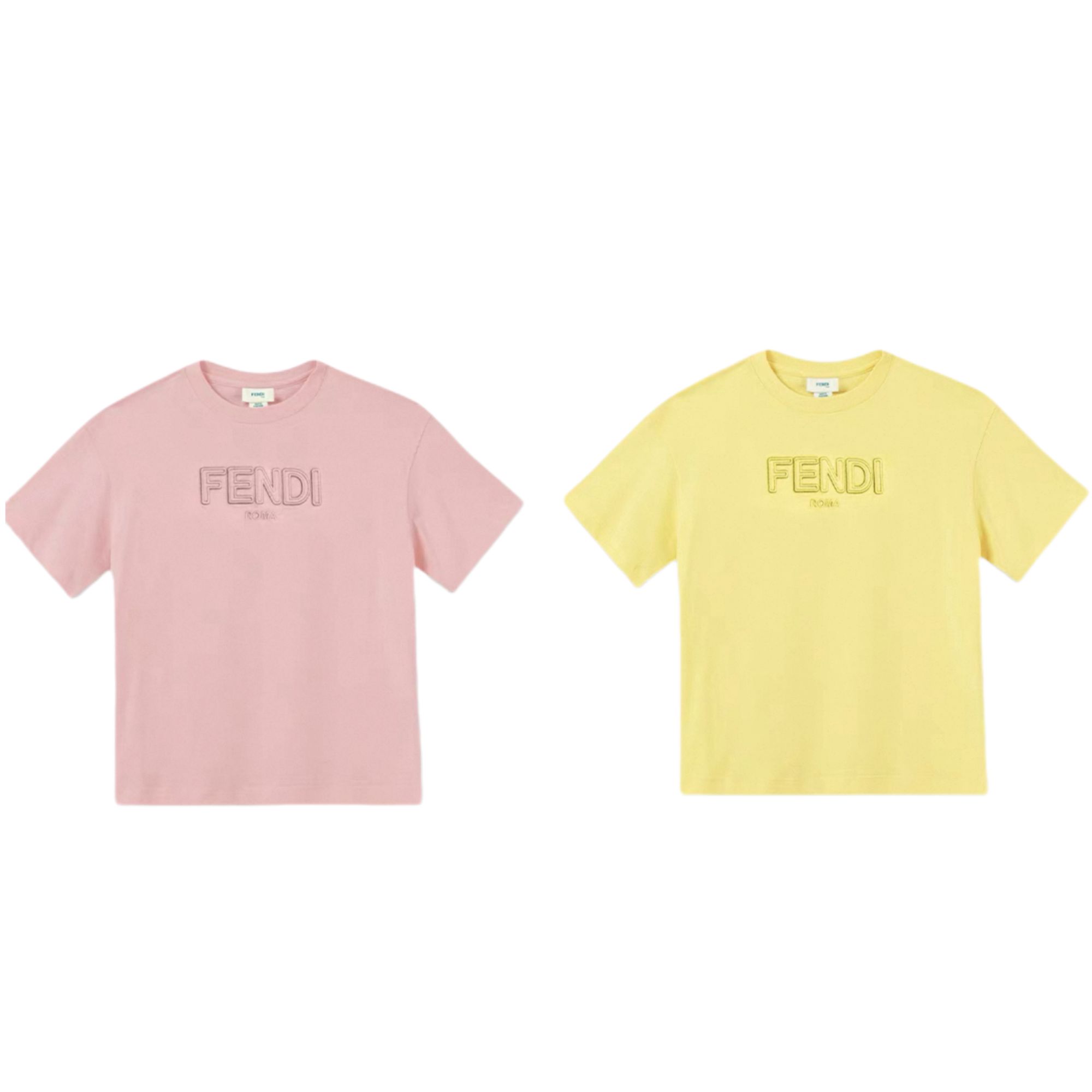 未使用 FENDI/芬迪 T恤 纯色圆领短袖