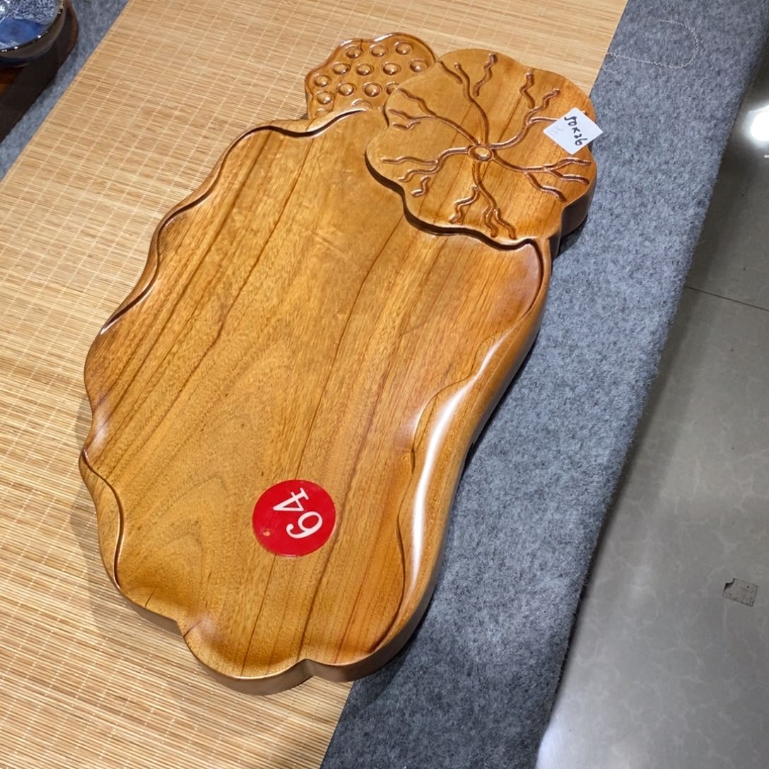 ?**子香樟木自然随形茶盘