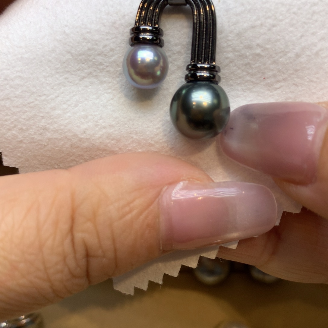 颈饰银S925镶嵌海水珍珠