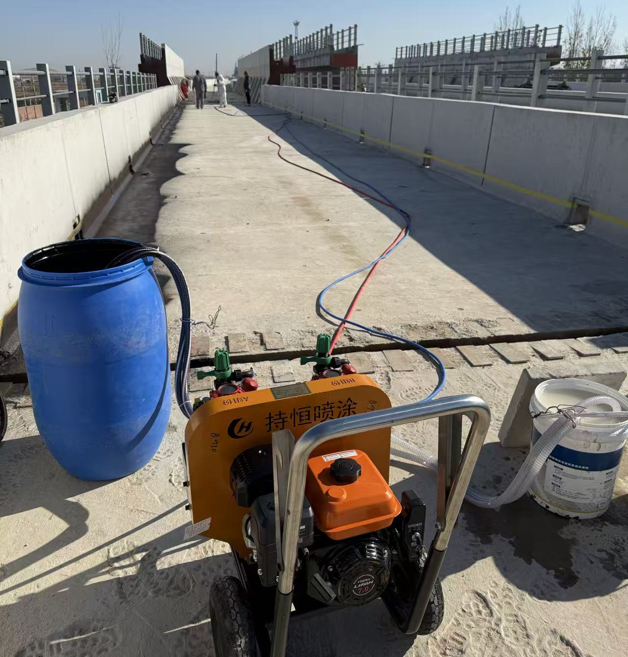 汽油动力款 双组份速凝橡胶喷涂机 AB双组份喷涂机 高压无气喷机