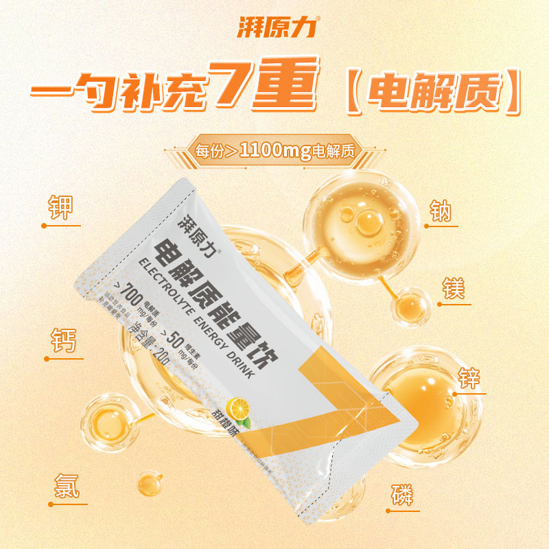 【军哥福袋专属】湃原力运动电解质能量饮料跑步马拉松补充剂