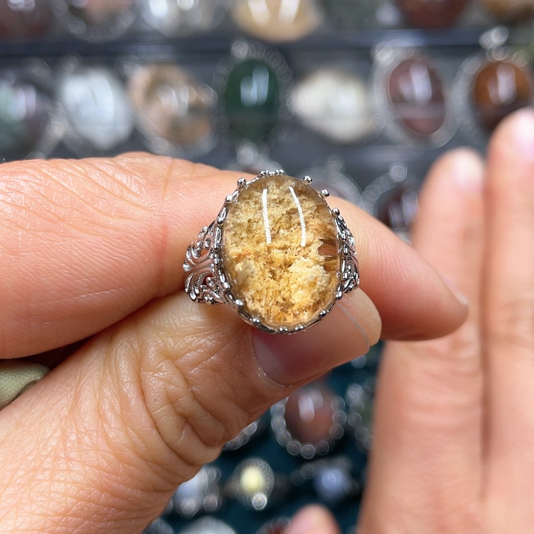 【闪购商品】水晶珠宝半成品银S925镶嵌戒指