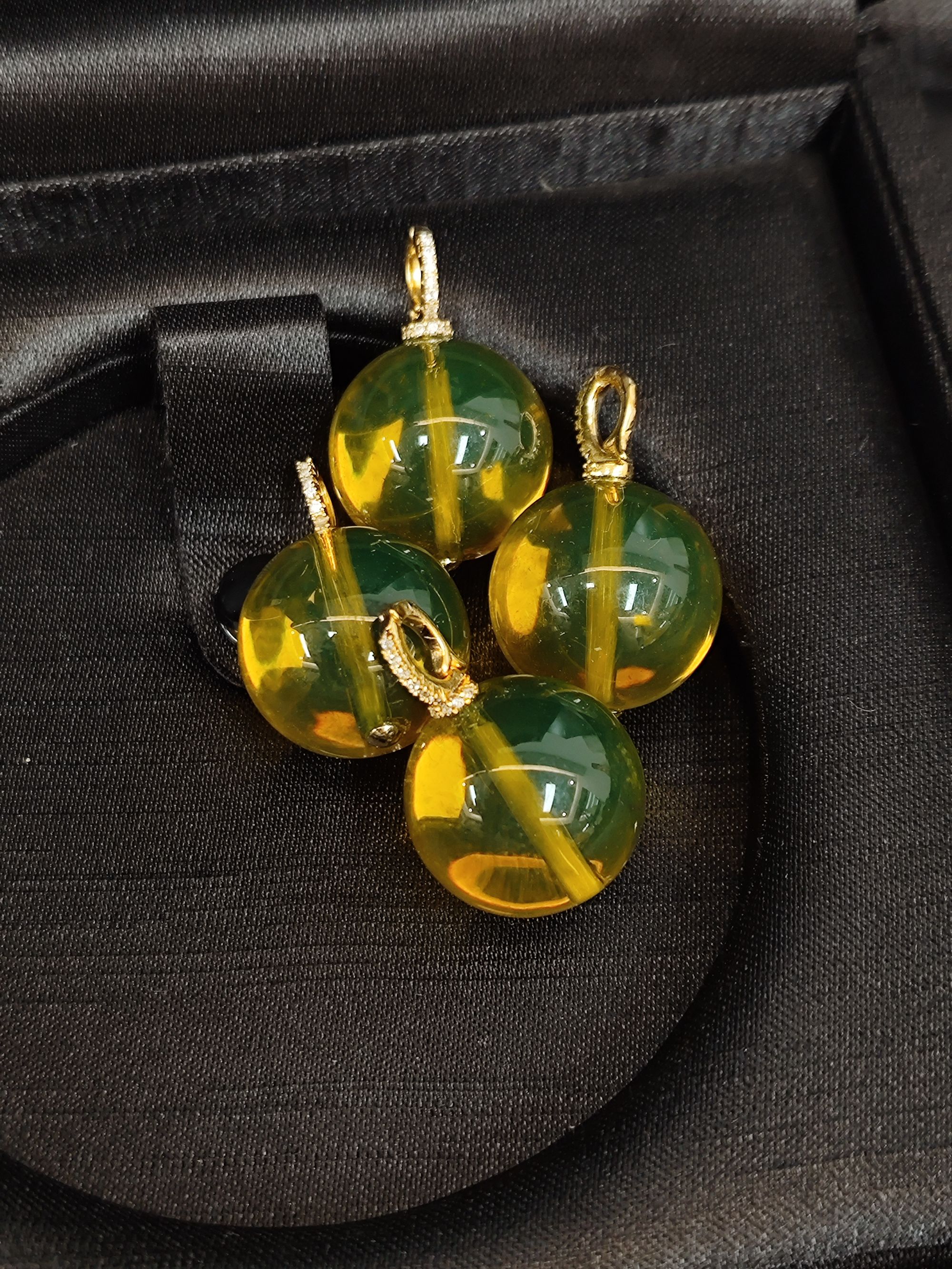 蓝珀单株吊坠19m+（多样性一件发货）