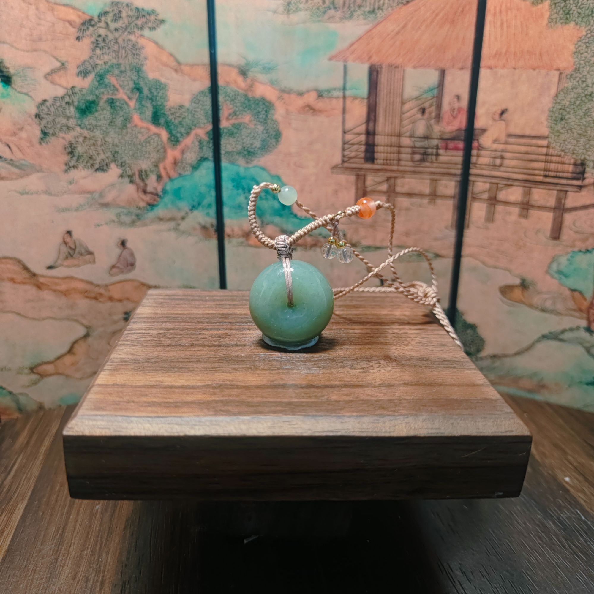 A和田玉平安扣吊坠1286