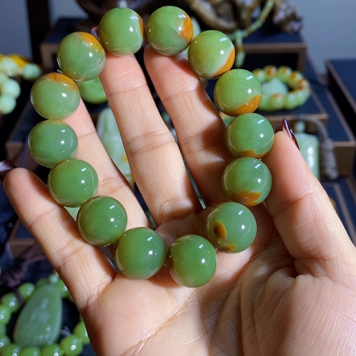 和田玉手链未镶嵌用****0