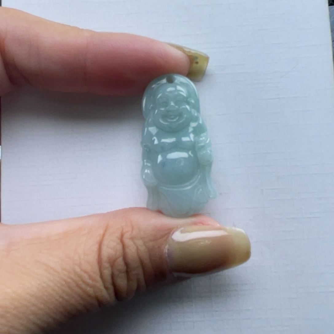 ²***奶翡翠未镶嵌颈饰佛公