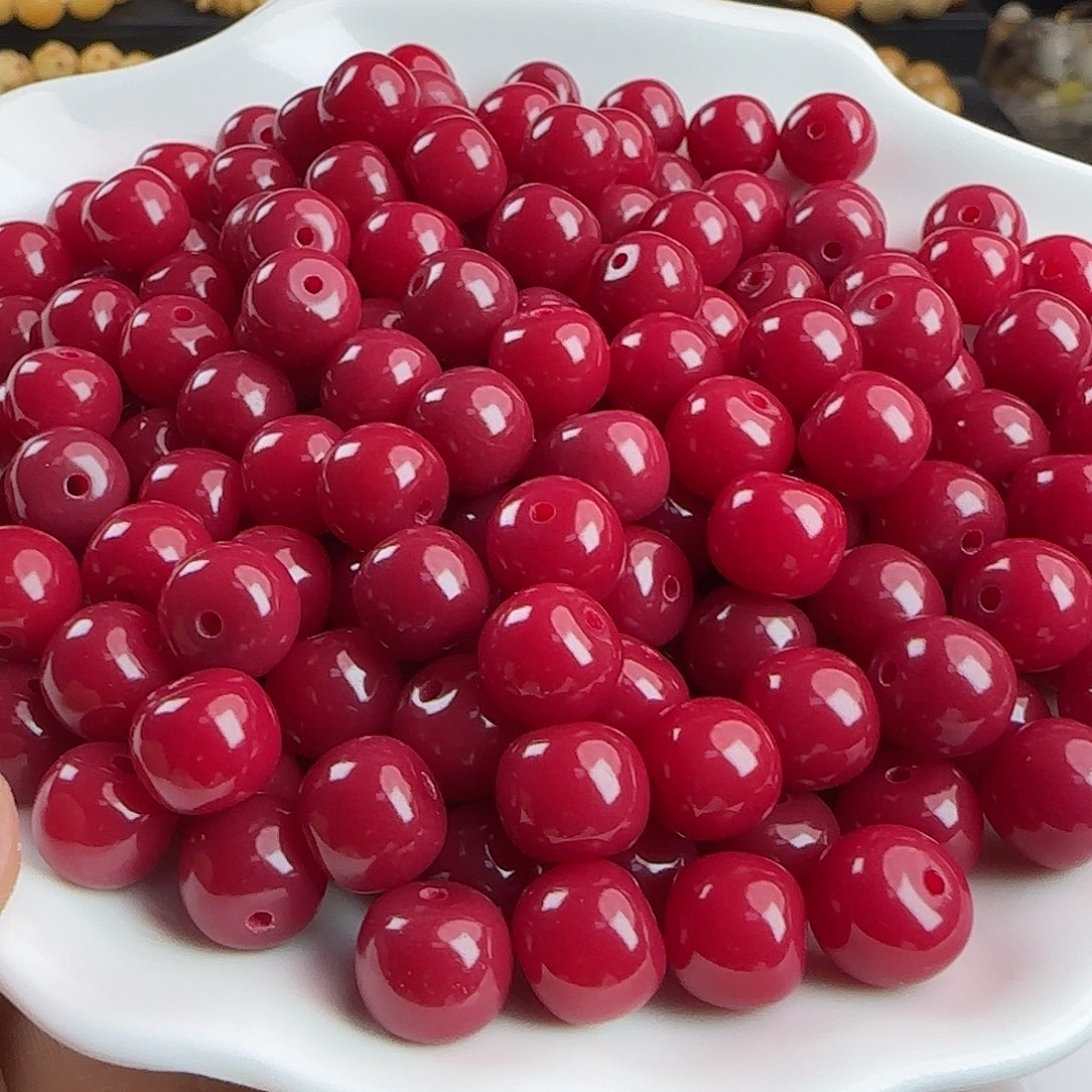 菩提根/象牙果手串卡10红桶100颗➕50颗