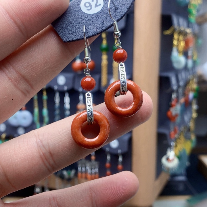 未镶嵌翡翠耳饰珍*城耳饰