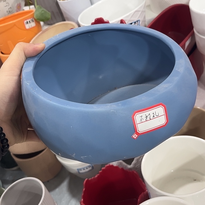 有孔！福利价陶瓷花盆全场10包邮