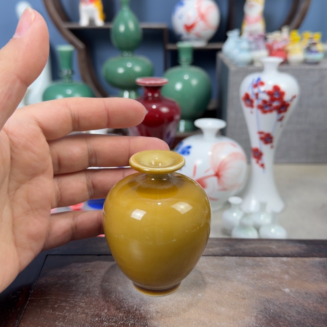 陶瓷手工小花器摆件