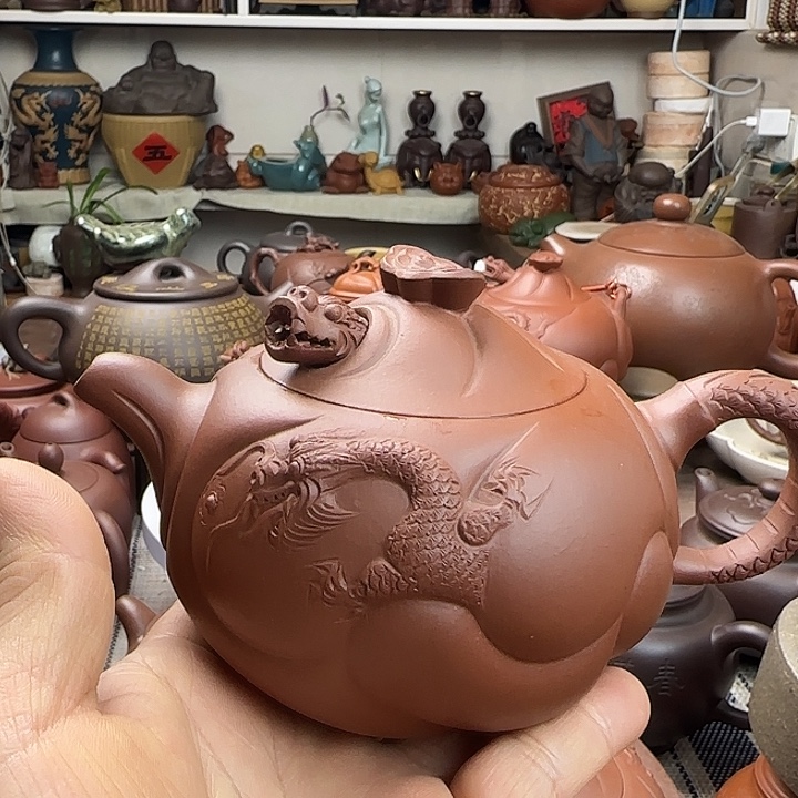 忠***底槽青茶壶原矿紫砂