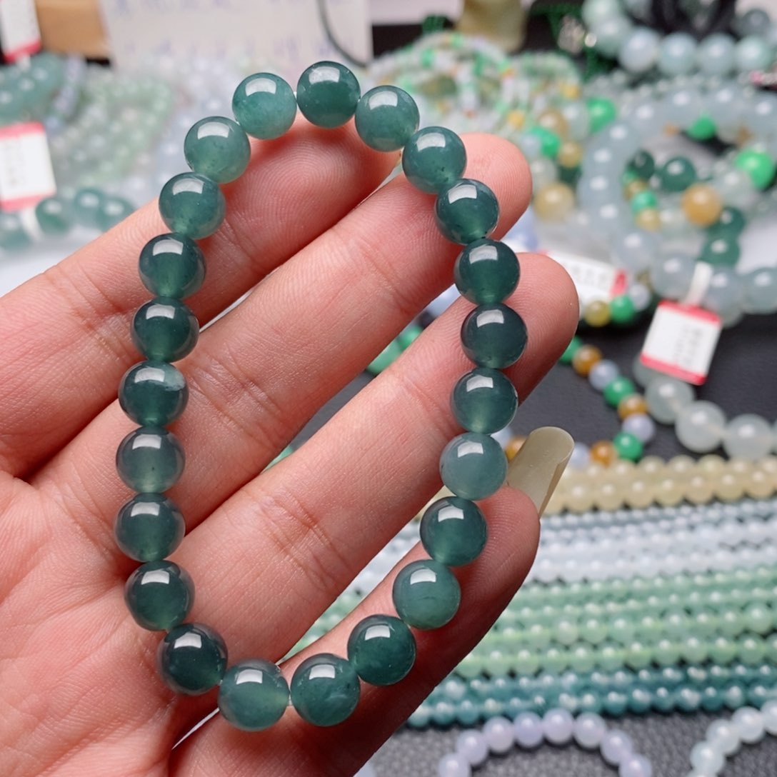 翡翠手链未镶嵌多样性发货