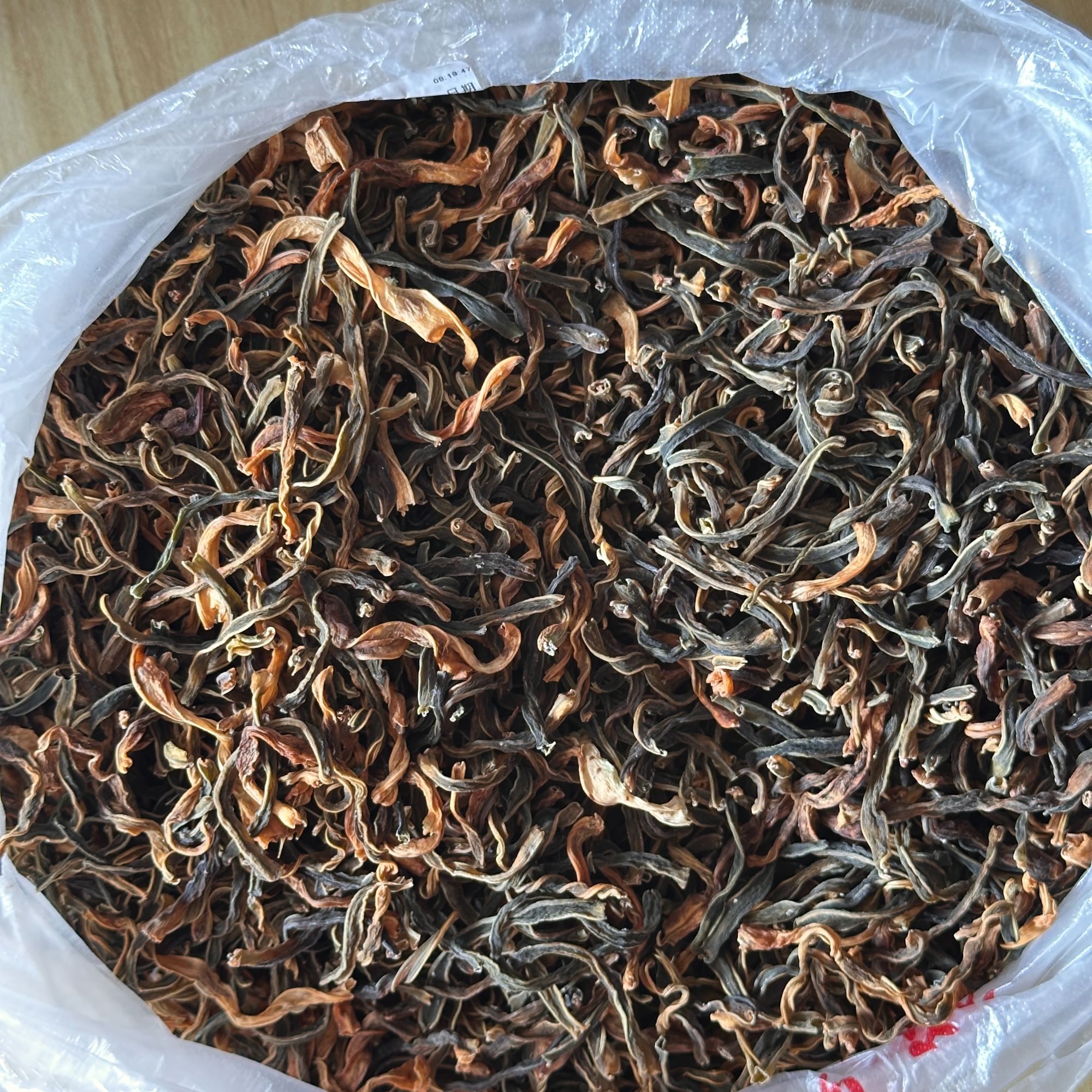 恩施彭家沟农户新晒干豆角