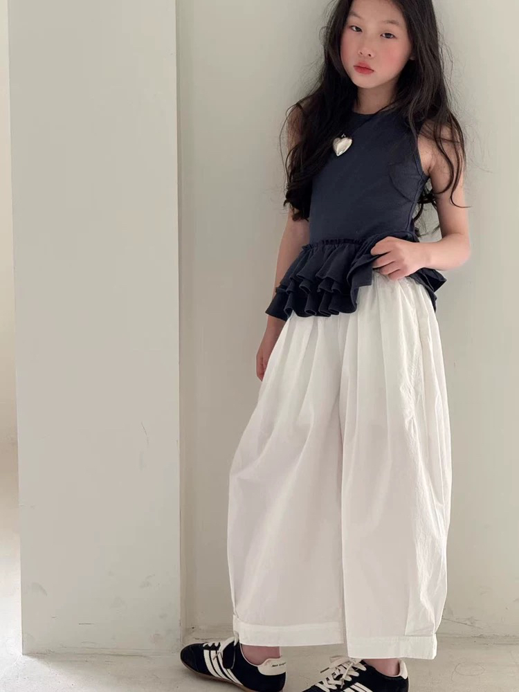 潮童夏款薄款九分休闲裤8257