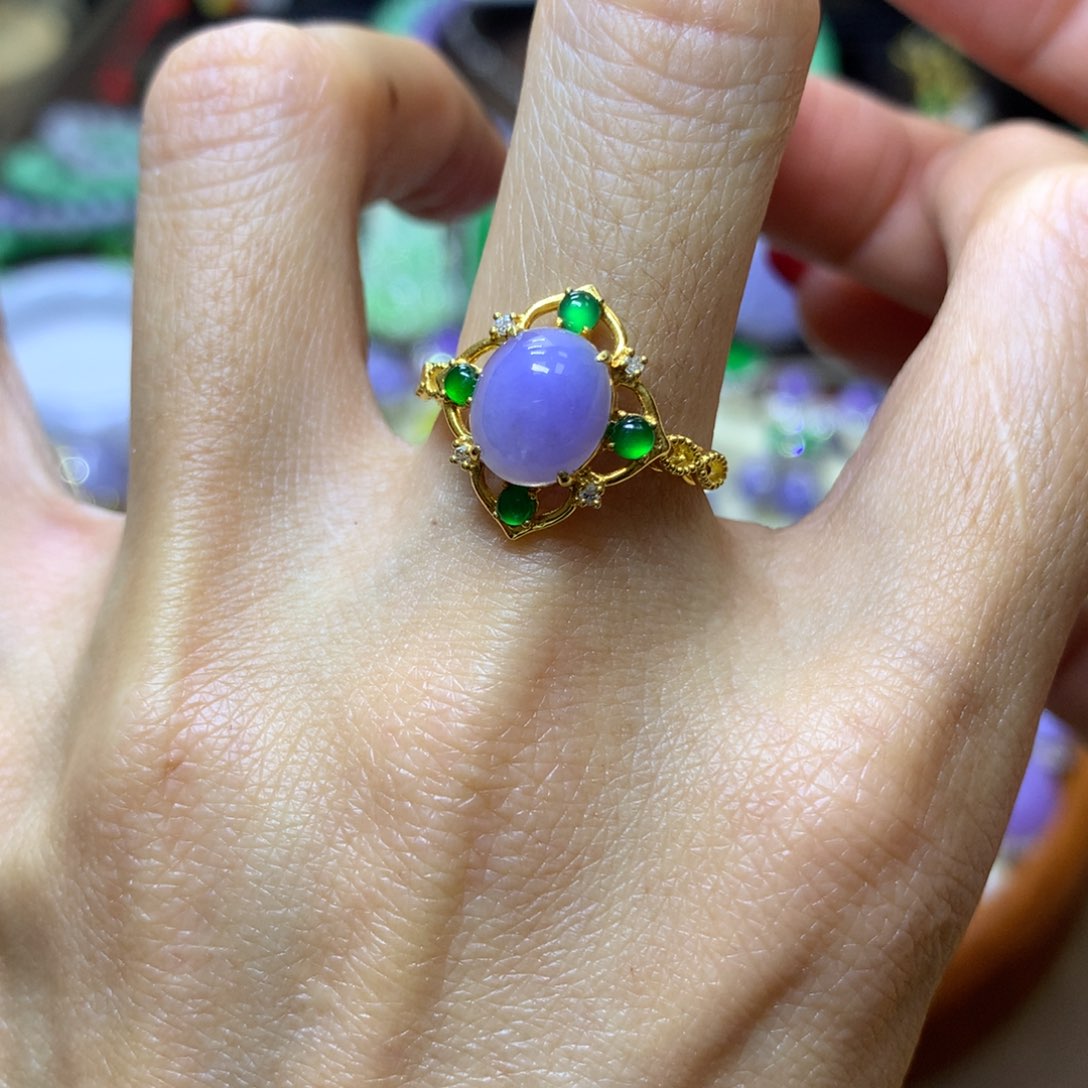 【闪购商品】翡翠颈饰18K金镶嵌翡翠