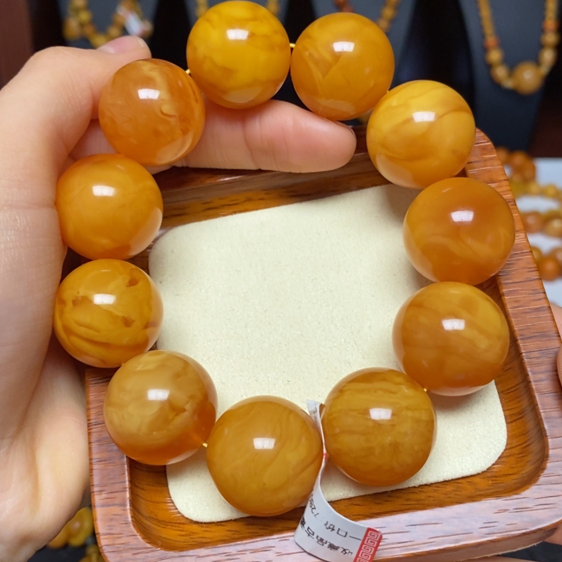 【闪购商品】蜜蜡手链未镶嵌手串