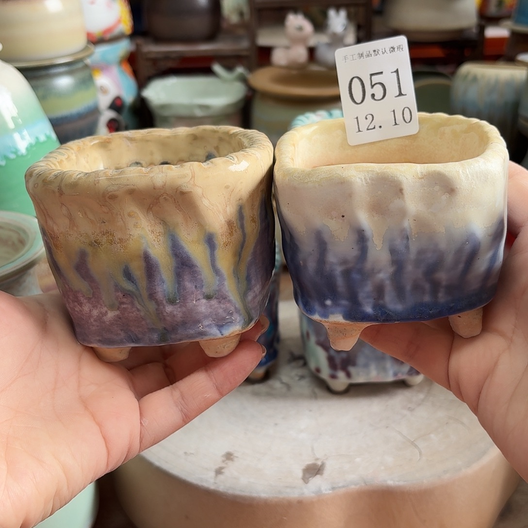 幸***鹅瓷片景德镇陶瓷手工制作