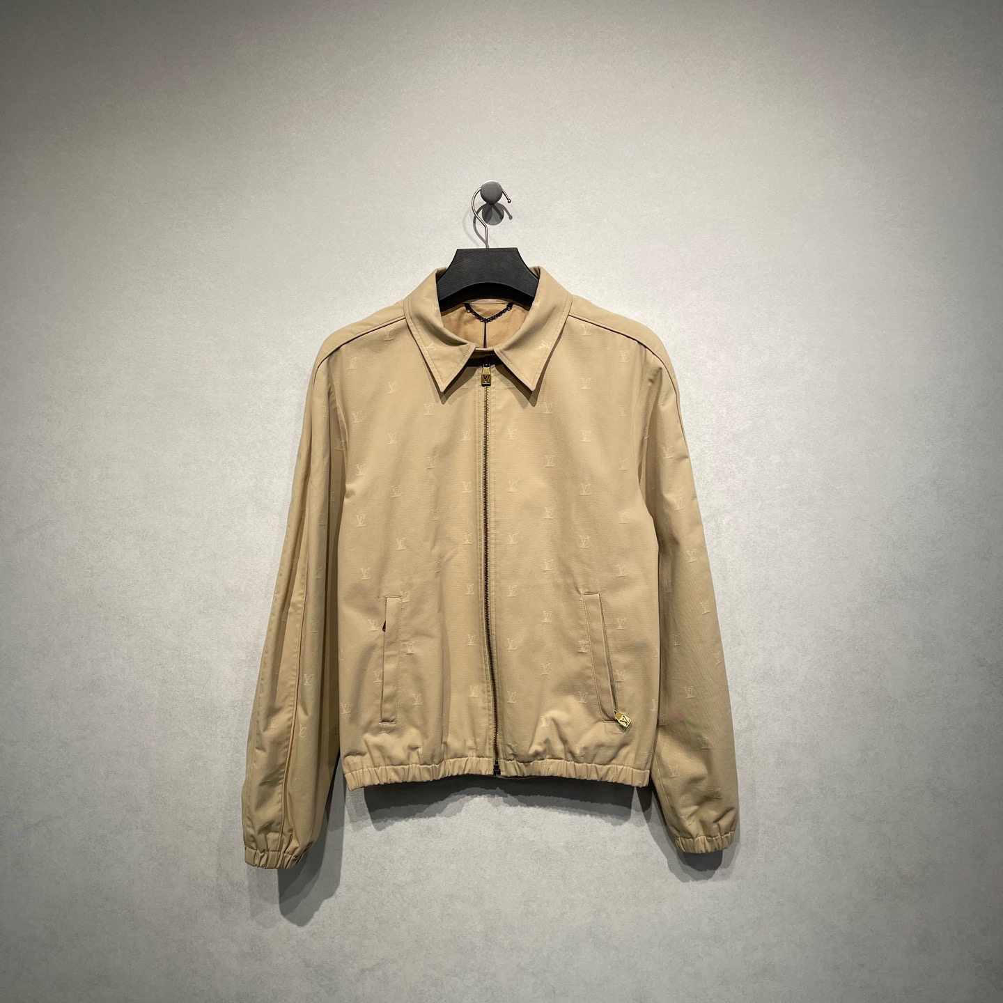 未使用 LouisVuitton/路易威登 logo印花拉链夹克外套/48码/