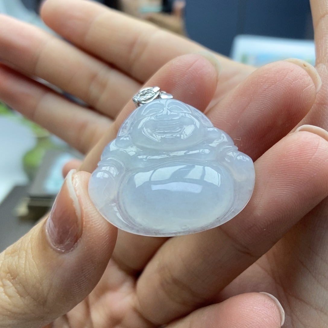 翡翠银S925镶嵌颈饰吊坠