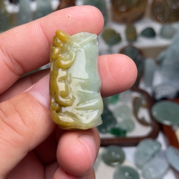 颈饰未镶嵌翡翠竹节