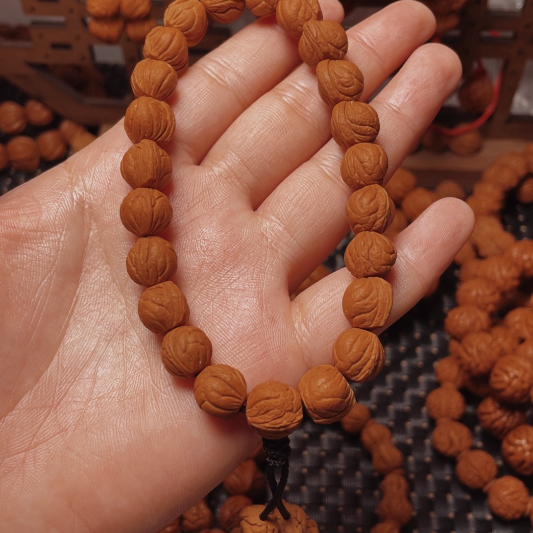 木质类龙纹桃枭手持