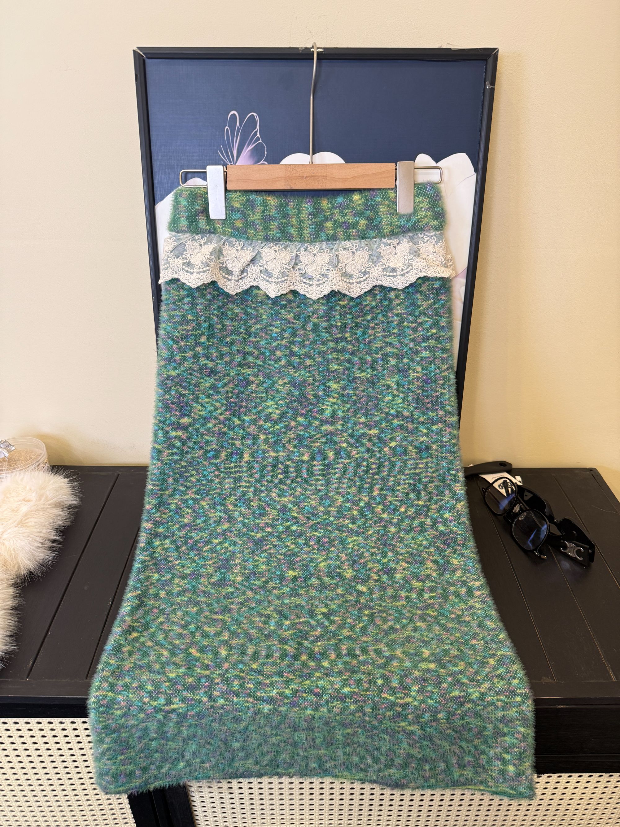 【王哥精选】新款小香风气质高腰显瘦保暖女士秋冬长裙-韩国裙二号