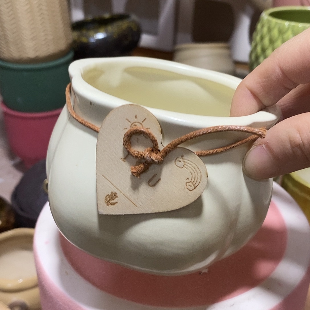 陶杯子陶盆有孔 瑕疵介意勿拍