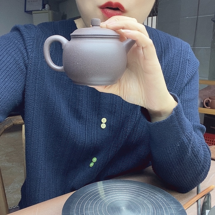 修***菊紫砂茶壶紫砂壶手工