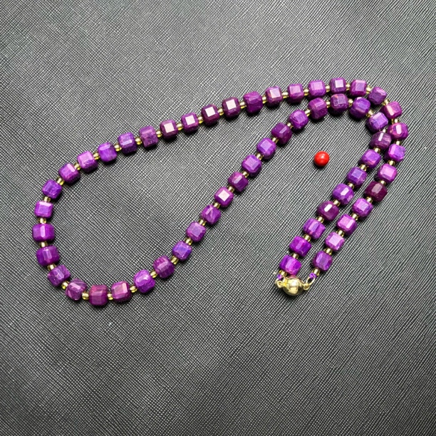 【梵&星】 丝绒紫方糖项链   多样性发货SJL-065