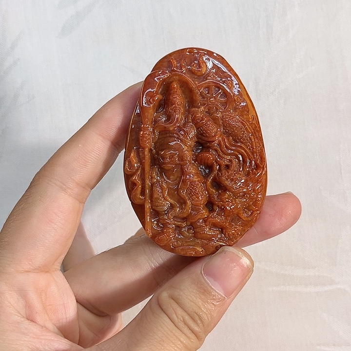 翡翠合金吊坠(赠链)