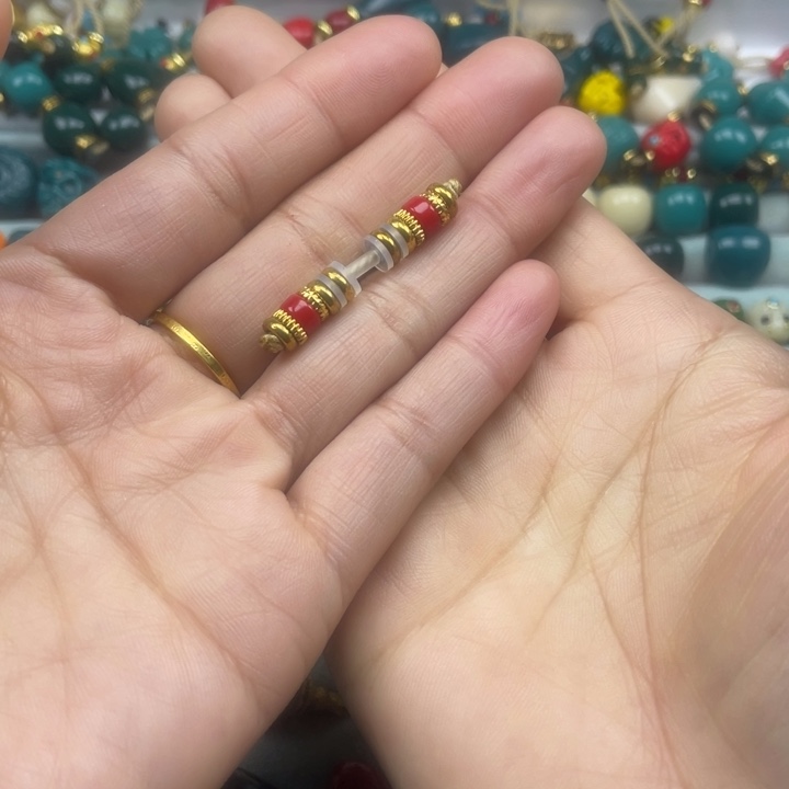 颈饰琉璃雪巴琉璃配饰珠