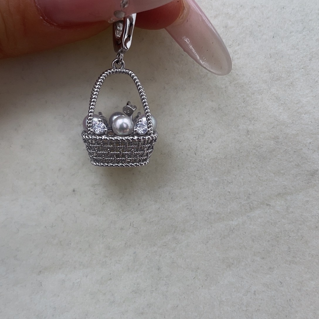 颈饰银S925镶嵌海水珍珠