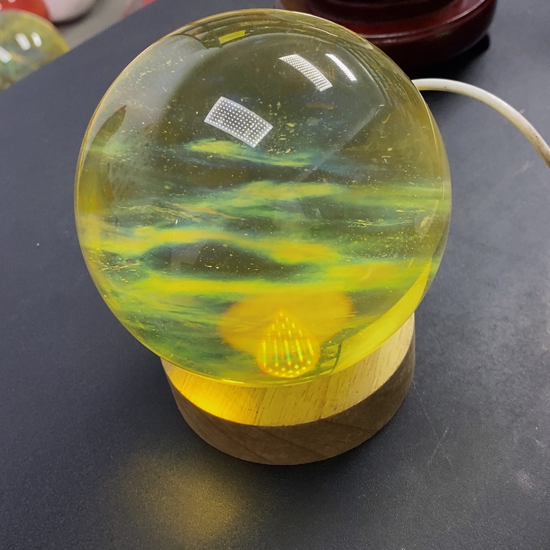 *****石材9.3厘米黄水摆件