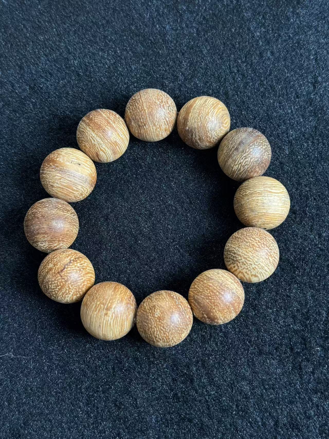 【福瑞文玩】雪山重楼沉香木作手串20mm-Z418