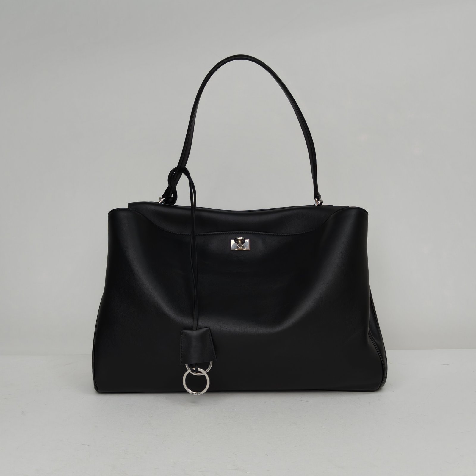 99新 Balenciaga/巴黎世家 【66特价】Rodeo 大号 40cm 黑色银扣 