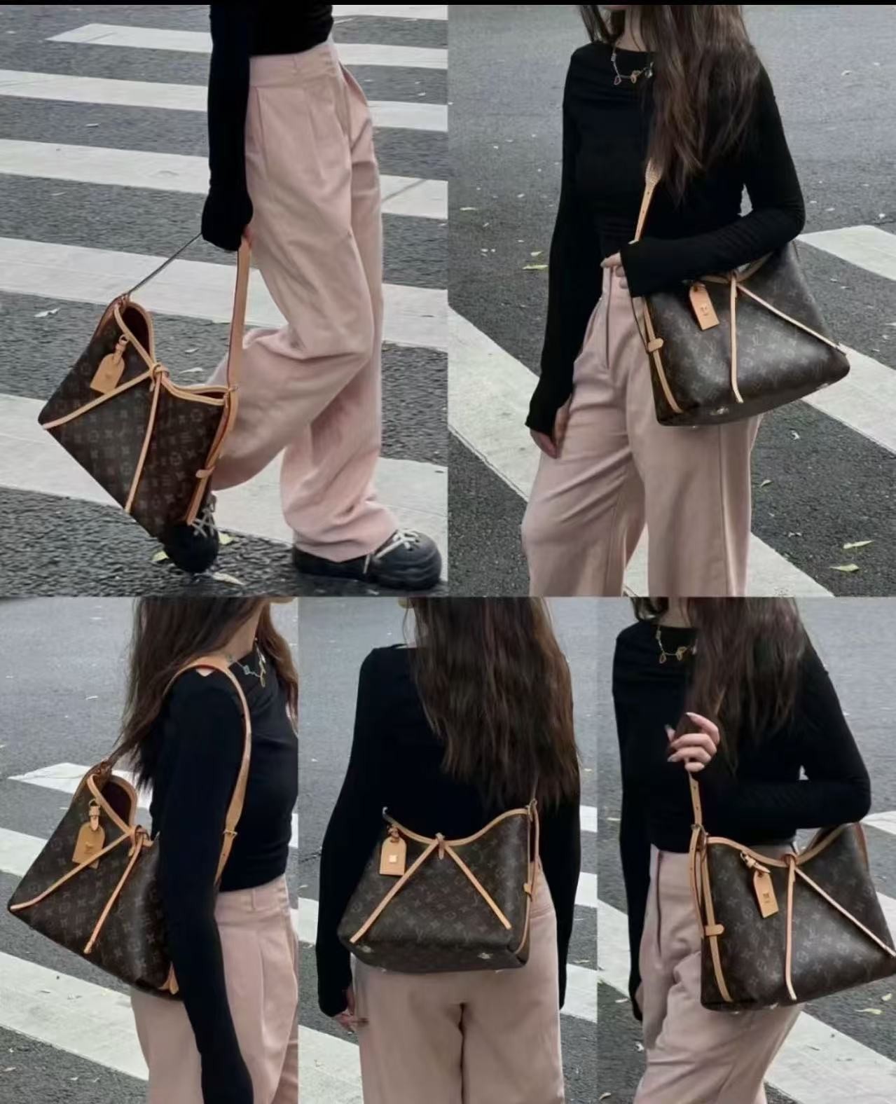 【顺丰包邮】新款L V女包Carryall单肩斜挎包包配件包包带2