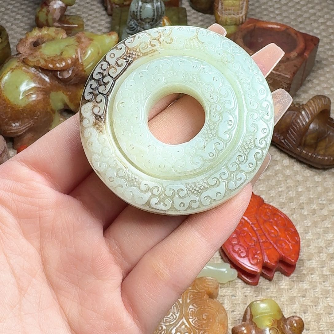 白玉菩提吊坠挂件